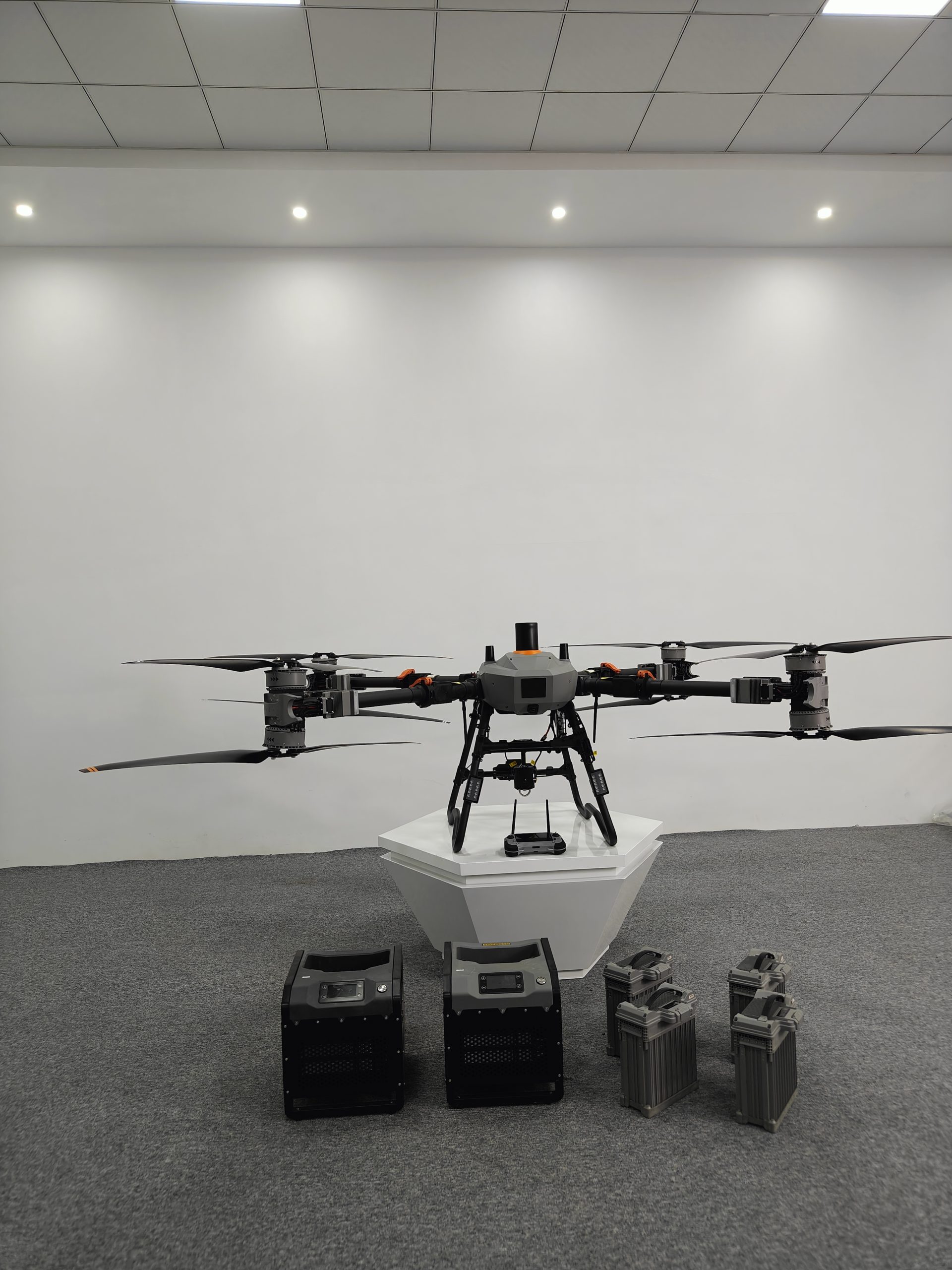 S150 drone with its battery kits
